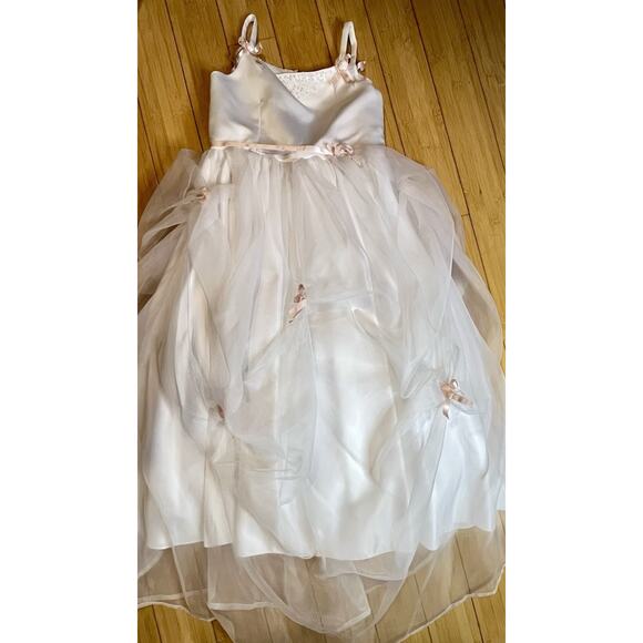 Mori Lee By Madeline Gardner Holy Communion, Flower Girl dress, sz 9/10, White - Picture 6 of 8